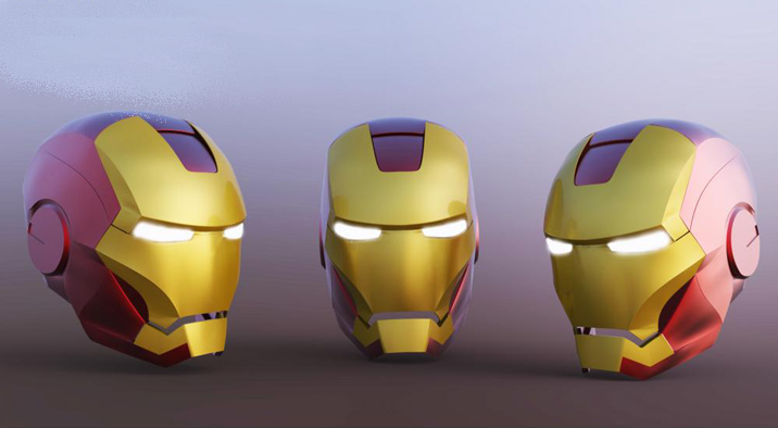 3D打印钢铁侠头盔-英雄归来