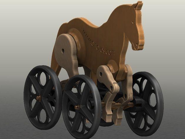 马车玩具-3D打印童年的马车