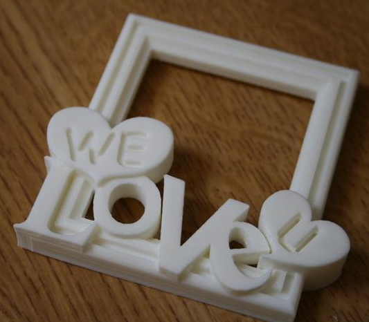 爱心相框-3D打印情人礼物