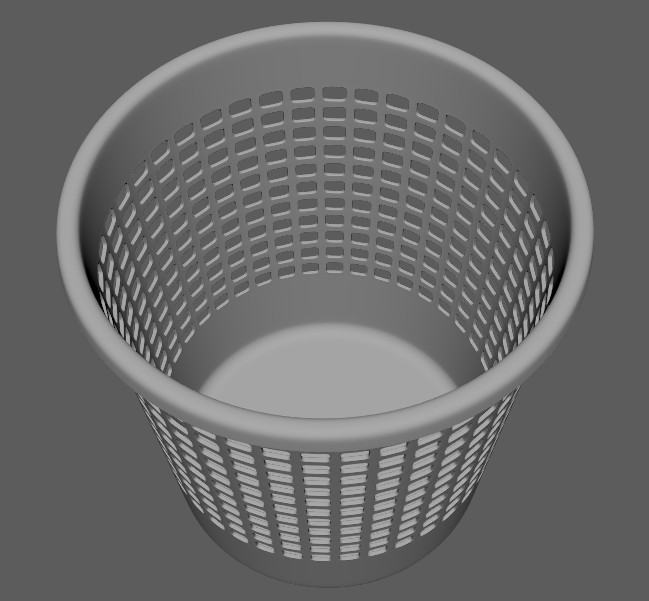 垃圾桶3D打印模型