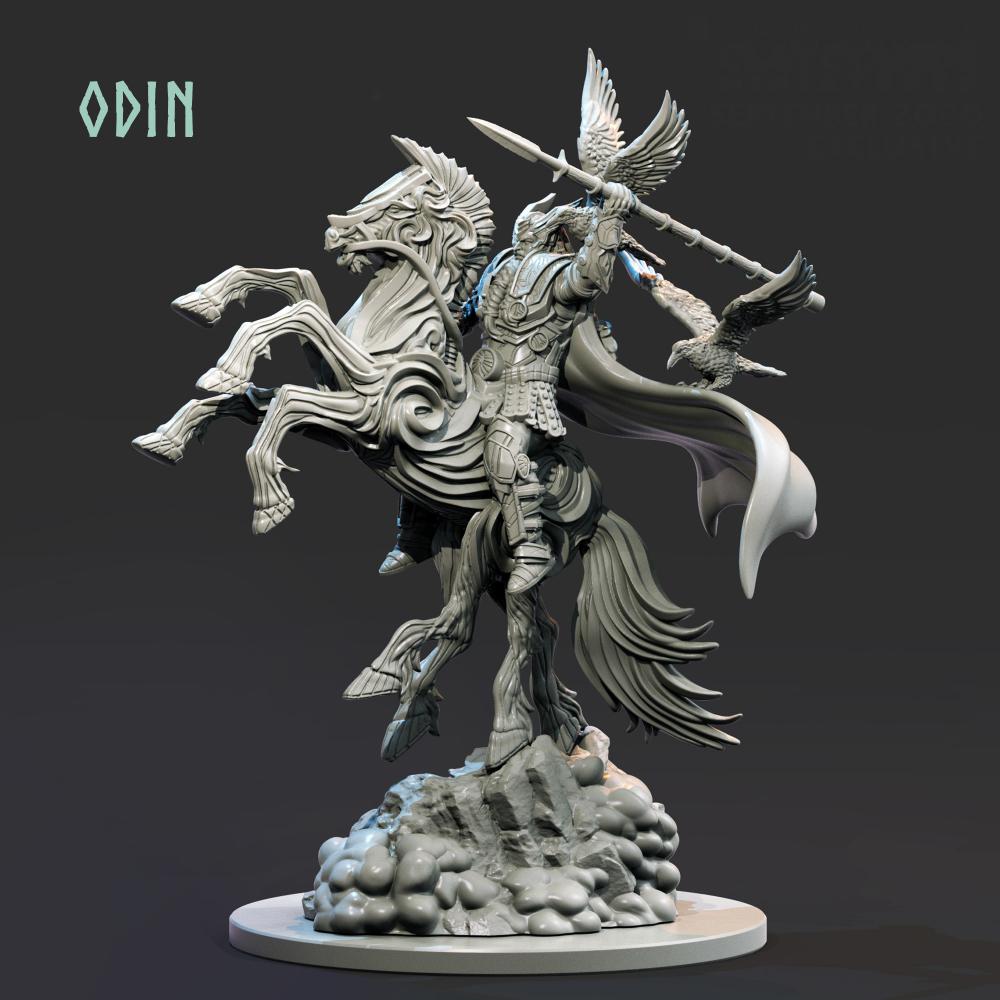奥丁 众神之王3D打印模型