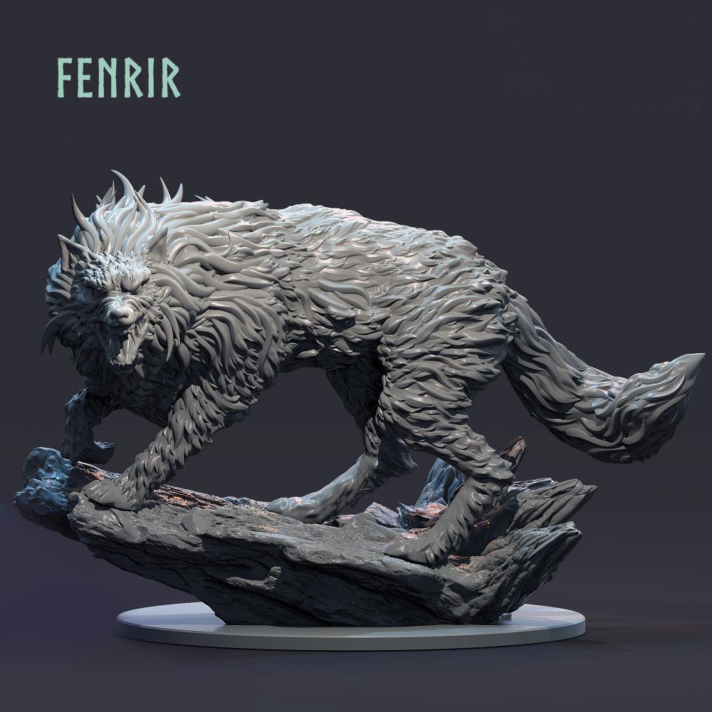 芬里尔 巨狼3D打印模型