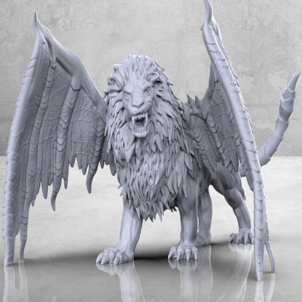 飞天魔狮3D打印模型