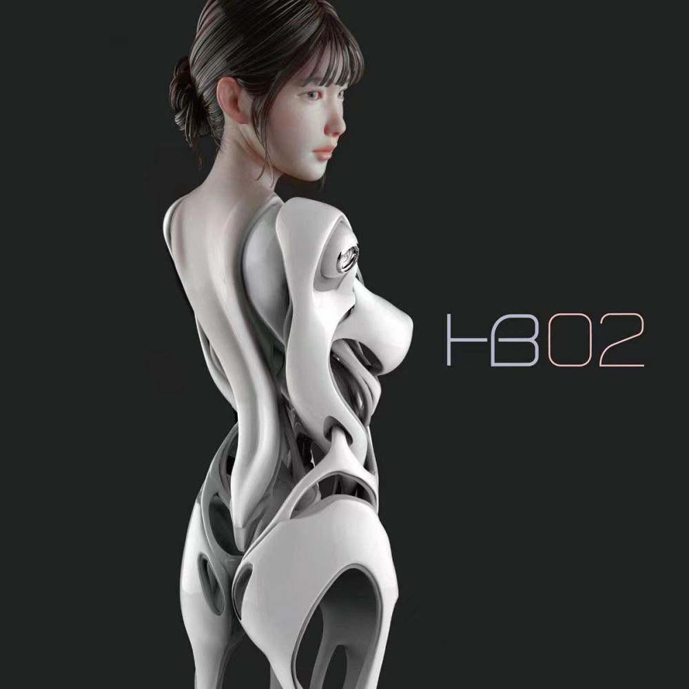 机械姬 人造人 HB023D打印模型