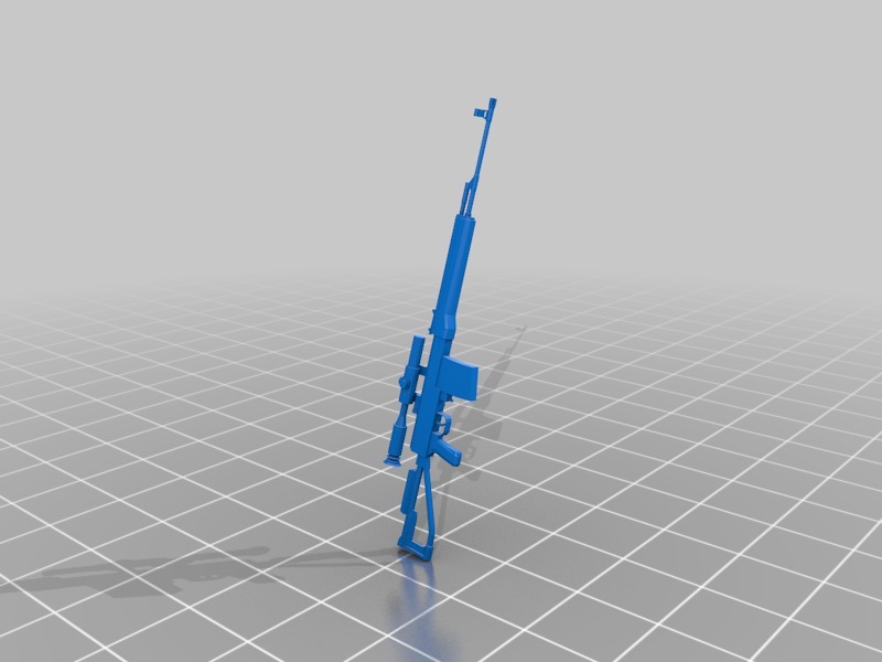 fps游戏狙击手雕像3D打印模型