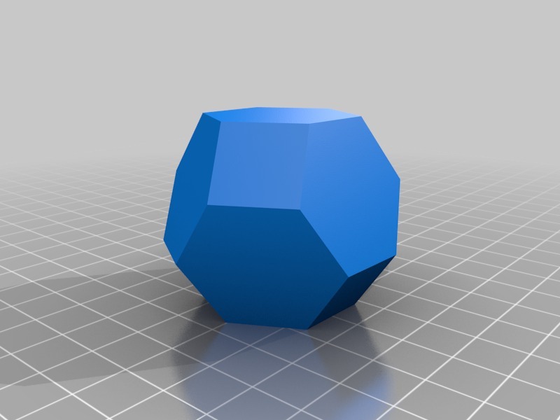  阿基米德固体（空心多面体）3D打印模型