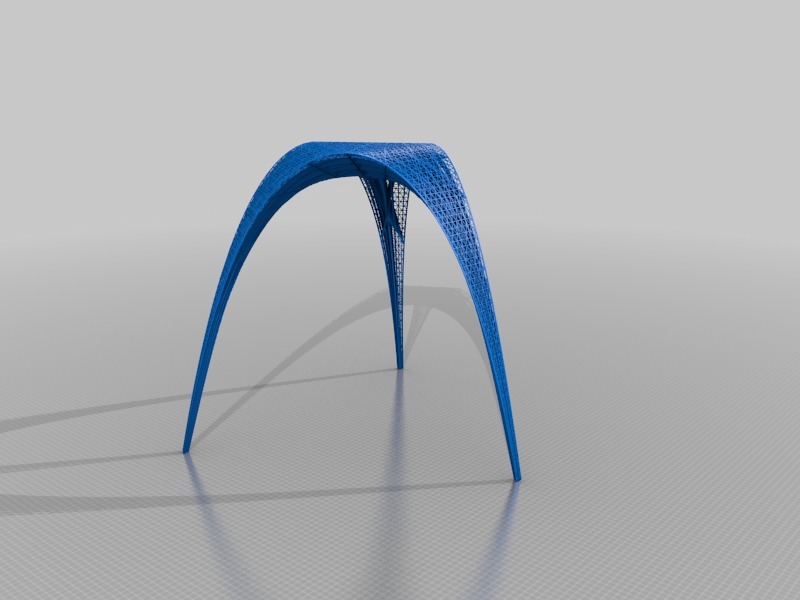 超轻质高迪凳子3D打印模型