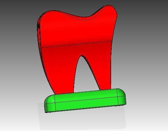 牙齿造型3D打印模型