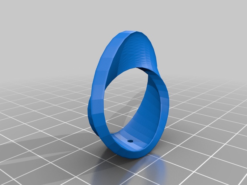 Mobius带状耳环3D打印模型
