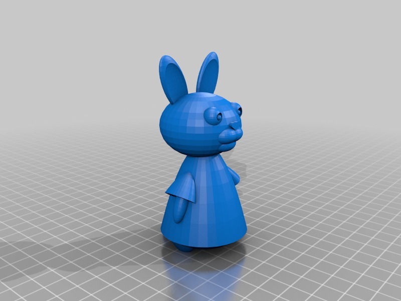 可爱的小兔子3D打印模型