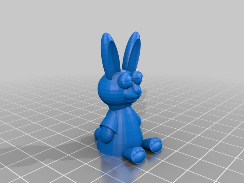 可爱的兔子3D打印模型