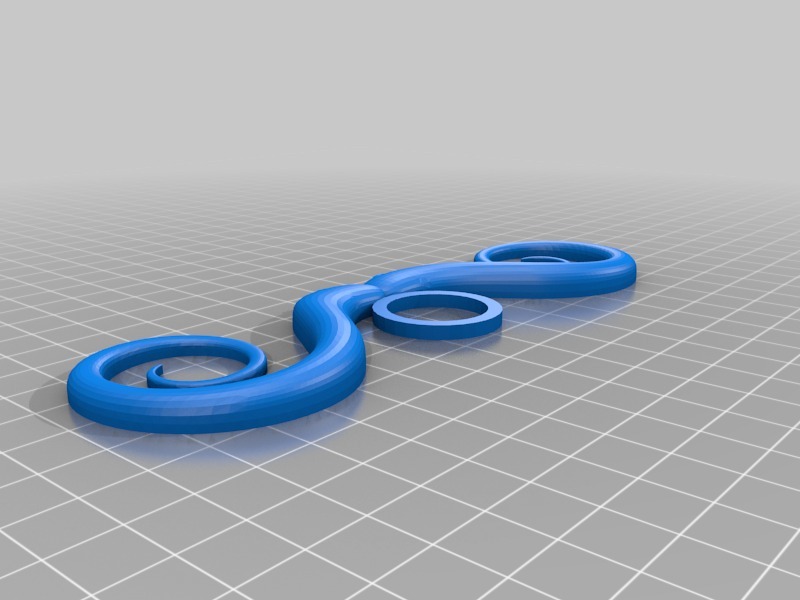 小胡子造型戒指3D打印模型