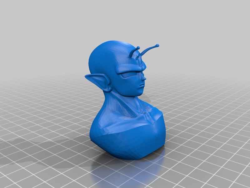 龙珠比克大魔王半身雕像3D打印模型