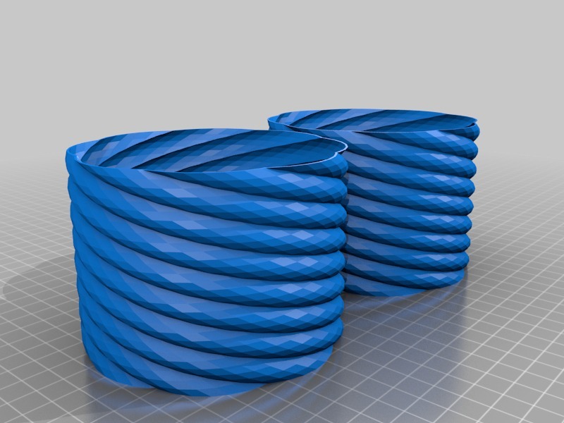 参数螺旋盒3D打印模型