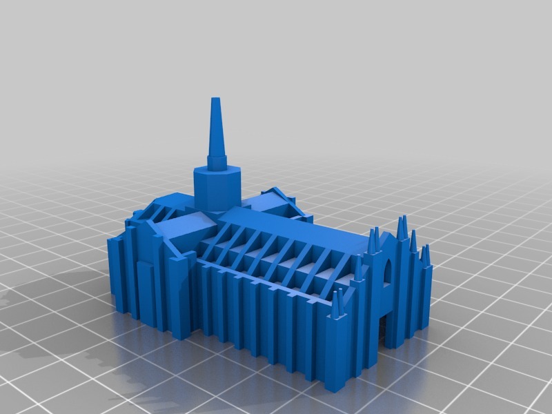 米兰大教堂3D打印模型