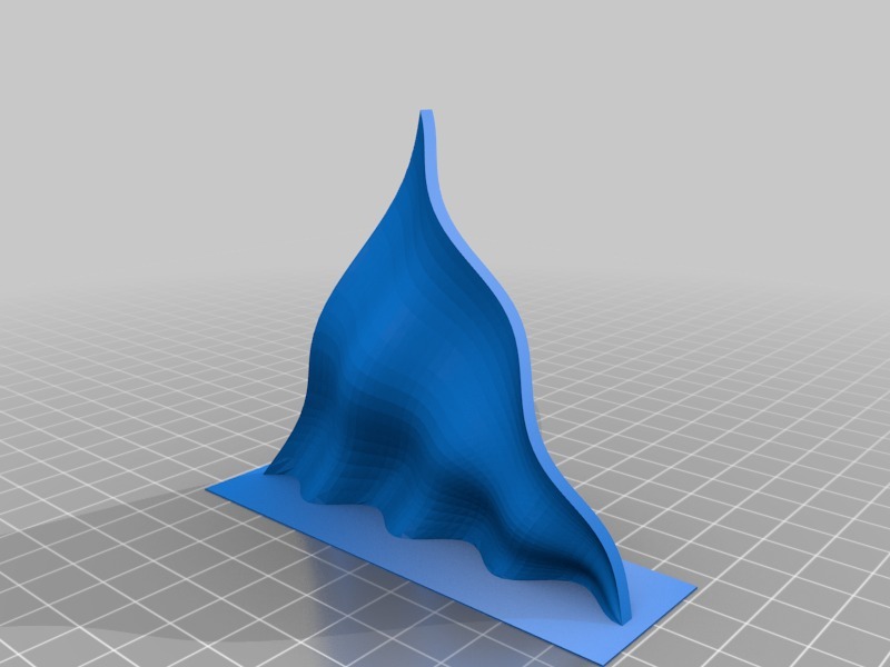 正弦波表面3D打印模型