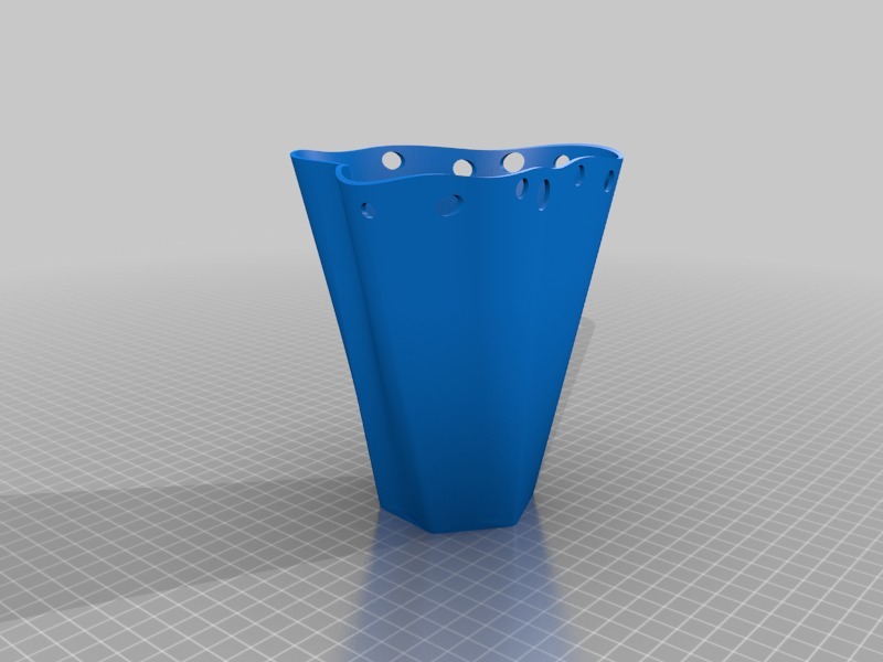 不规则形状花盆3D打印模型