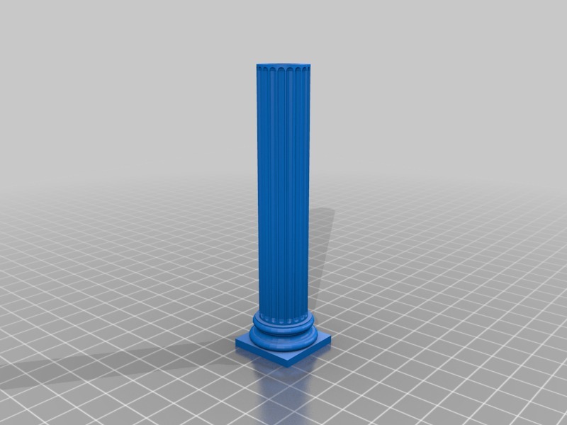 多立克式希腊或罗马神庙3D打印模型