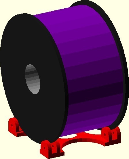 可印刷的线轴滚筒3D打印模型