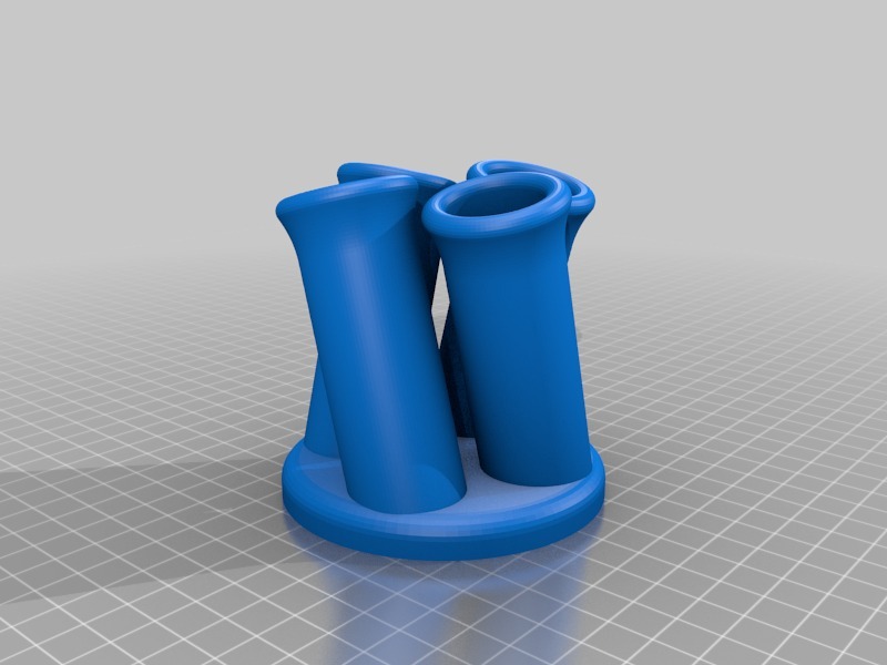 扭曲笔筒3D打印模型