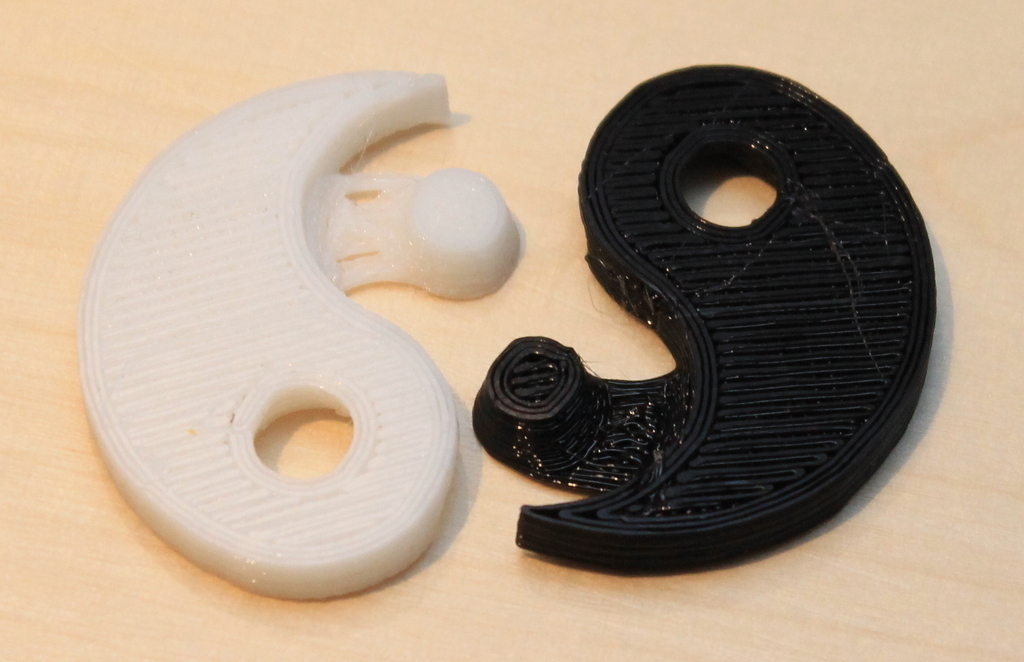 阴阳造型项链3D打印模型
