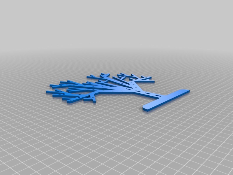 可打印的珠宝树挂架3D打印模型