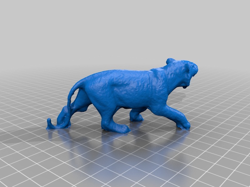 玩具老虎3D打印模型