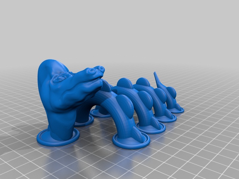 表面蛇艺术雕塑3D打印模型