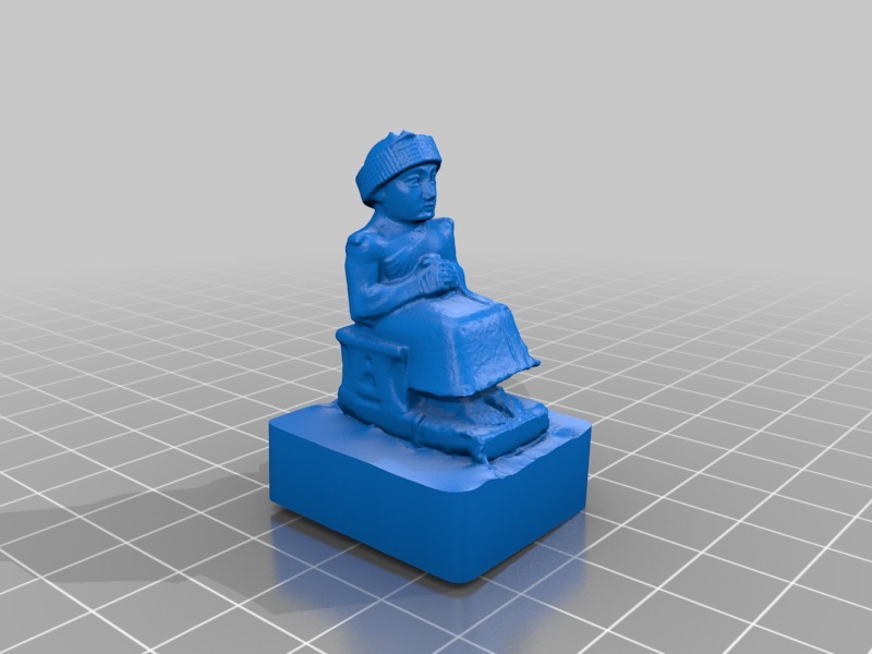 古迪亚雕像3D打印模型