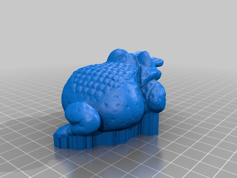 3腿蟾蜍风水宝物3D打印模型