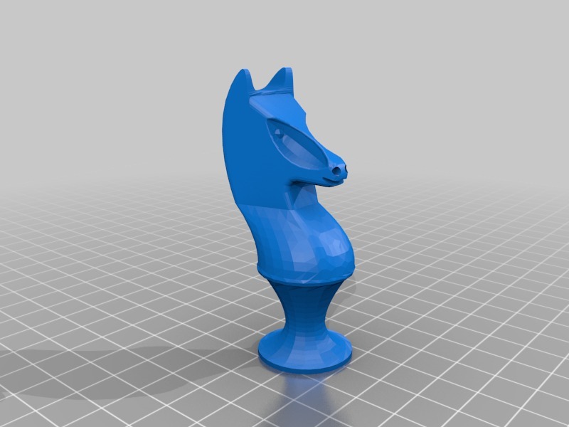 国际象棋骑士3D打印模型