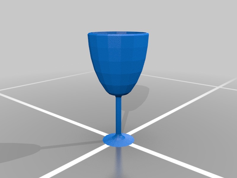 红酒酒杯3D打印模型