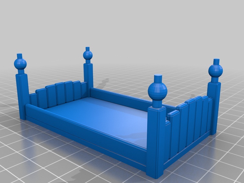 床3D打印模型