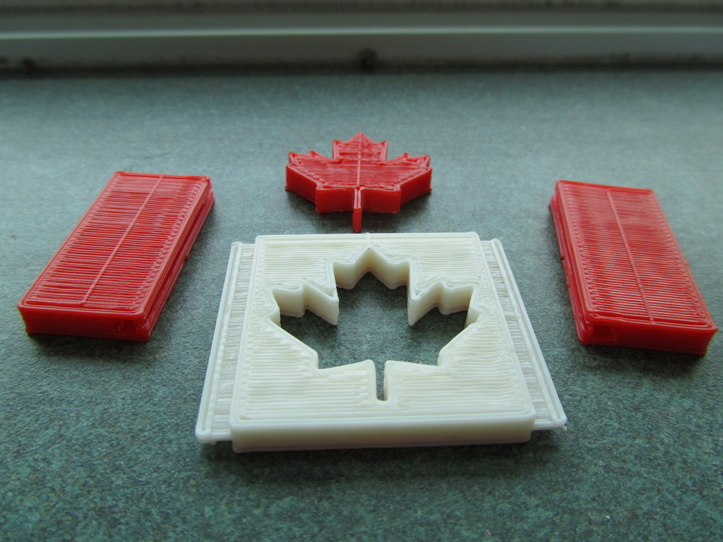 加拿大国旗3D打印模型