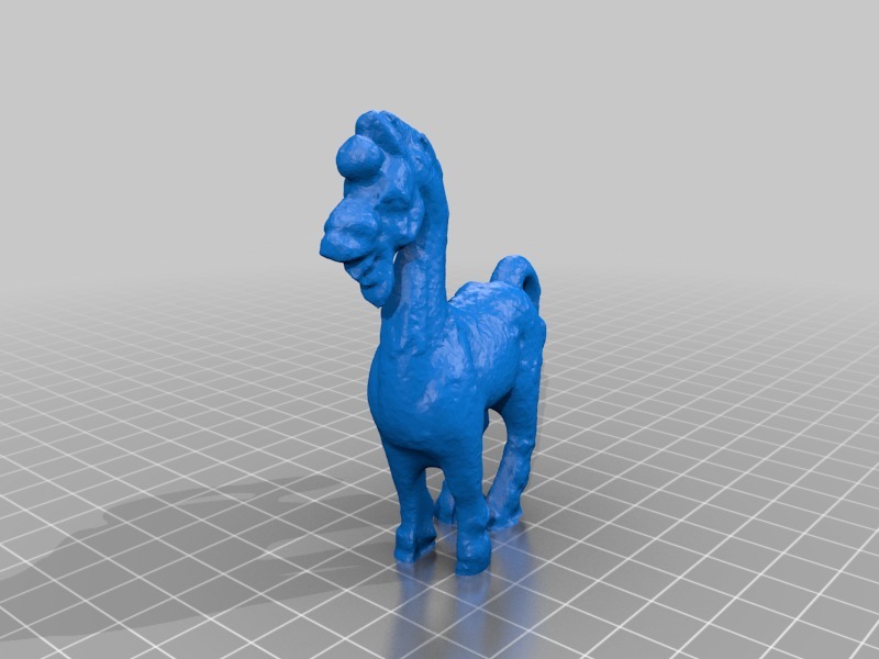 小黄铜马3D打印模型