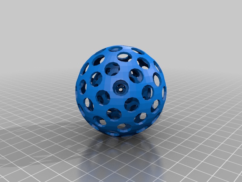 球体中的球体3D打印模型