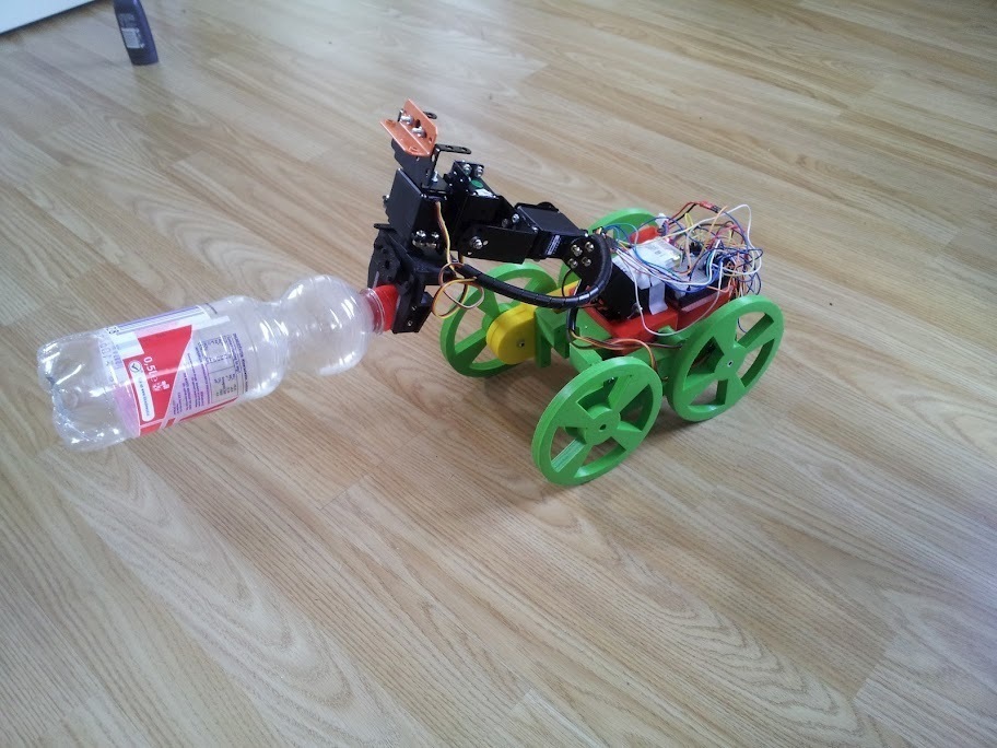 机器人手臂的小推车3D打印模型