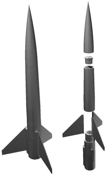 火箭模型3D打印模型