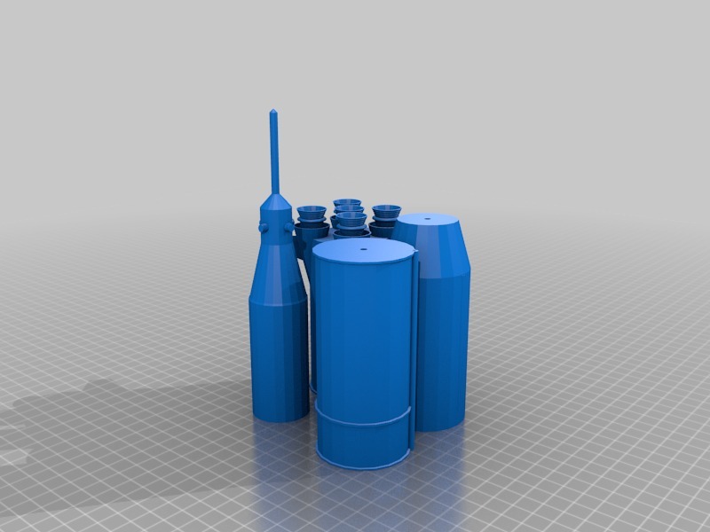 土星五号火箭3D打印模型