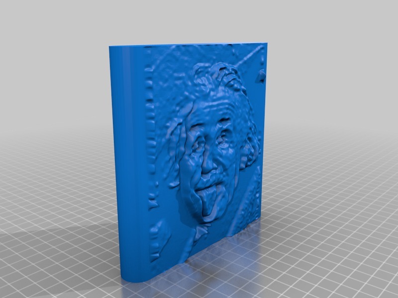 爱因斯坦3d版画3D打印模型