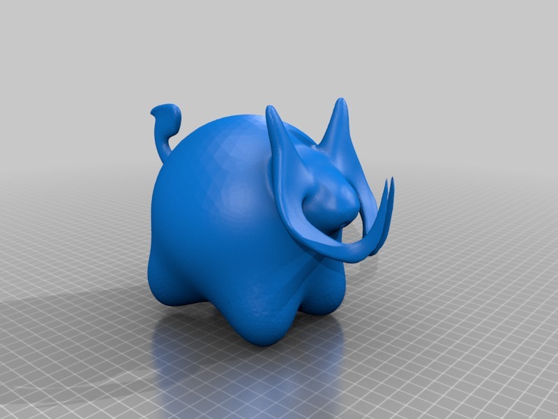 魔鬼大象3D打印模型