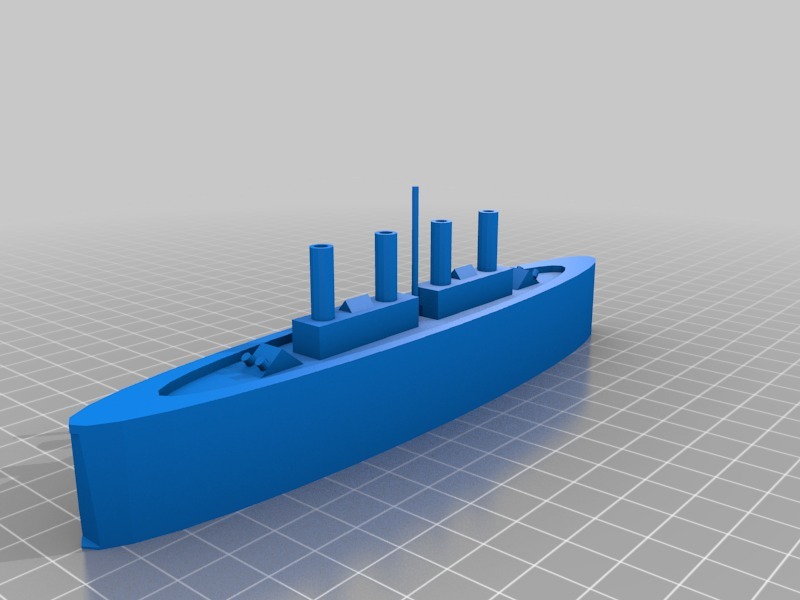 战舰模型3D打印模型