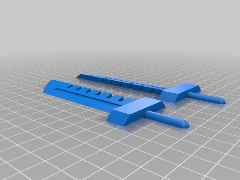 缺口剑双刃3D打印模型