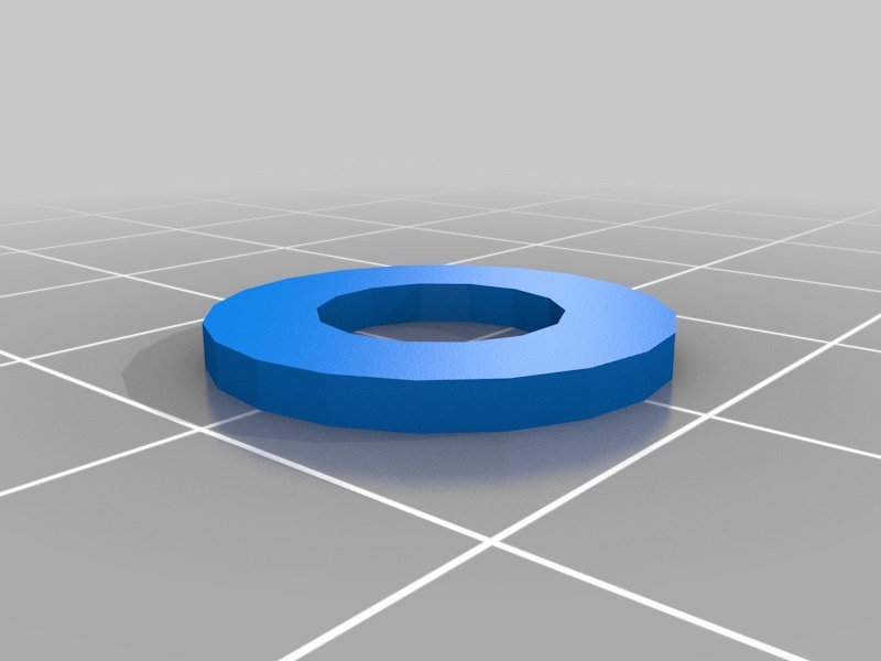 M8六角螺母和垫圈3D打印模型