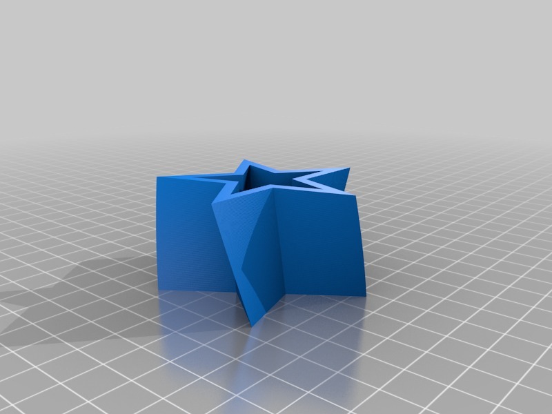 五角星盒子3D打印模型