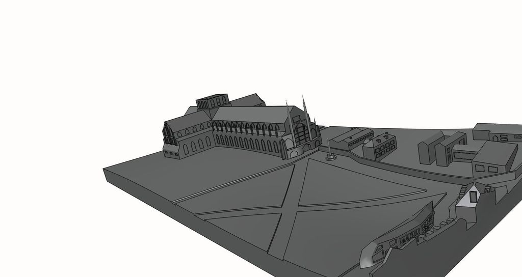 温彻斯特大教堂3D打印模型
