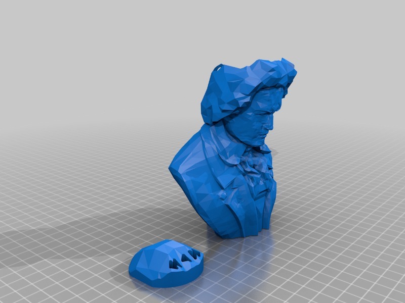 贝多芬雕塑3D打印模型