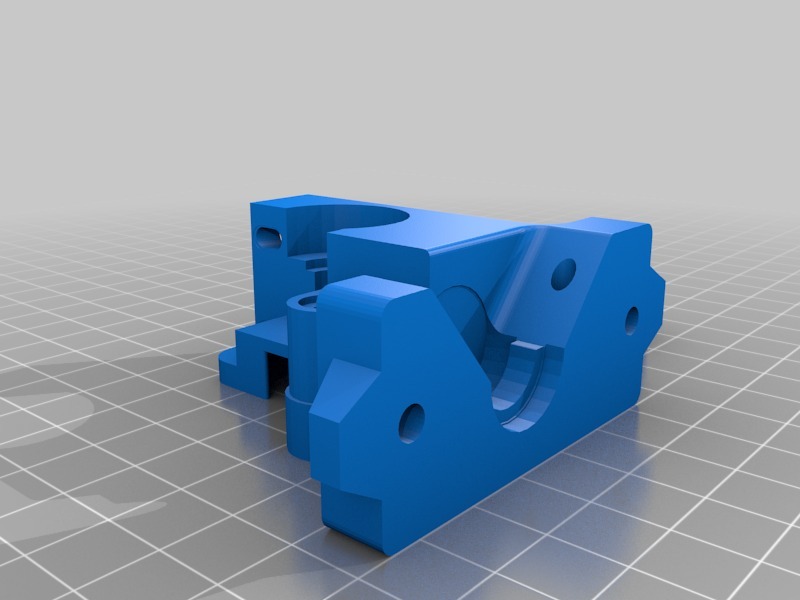 小型J型头快速挤出机3D打印模型