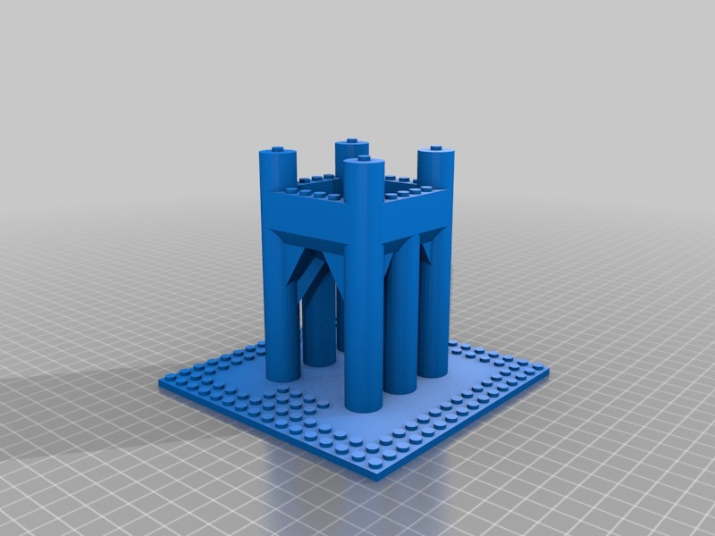 城堡玩具套件3D打印模型