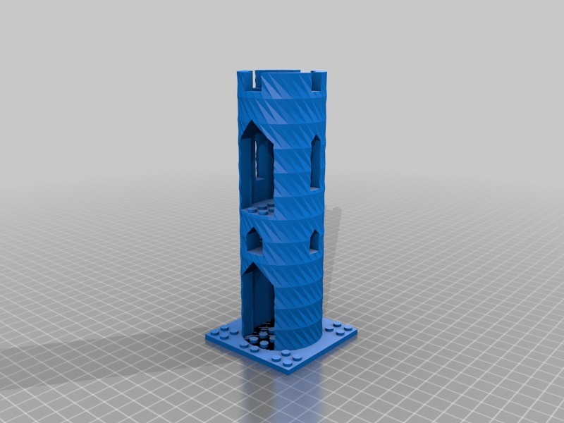 城堡玩具套件3D打印模型